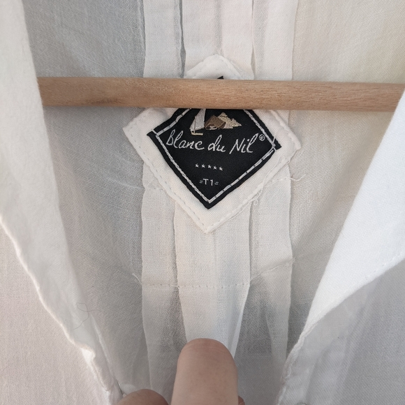 BLANC DU NIL lace-up shirt - Picture 5 of 5